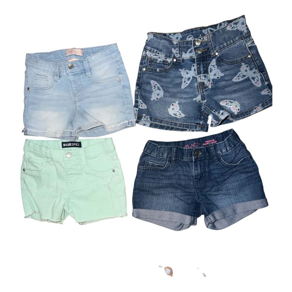 Lot of 4 Girls Casual Denim shorts size 6